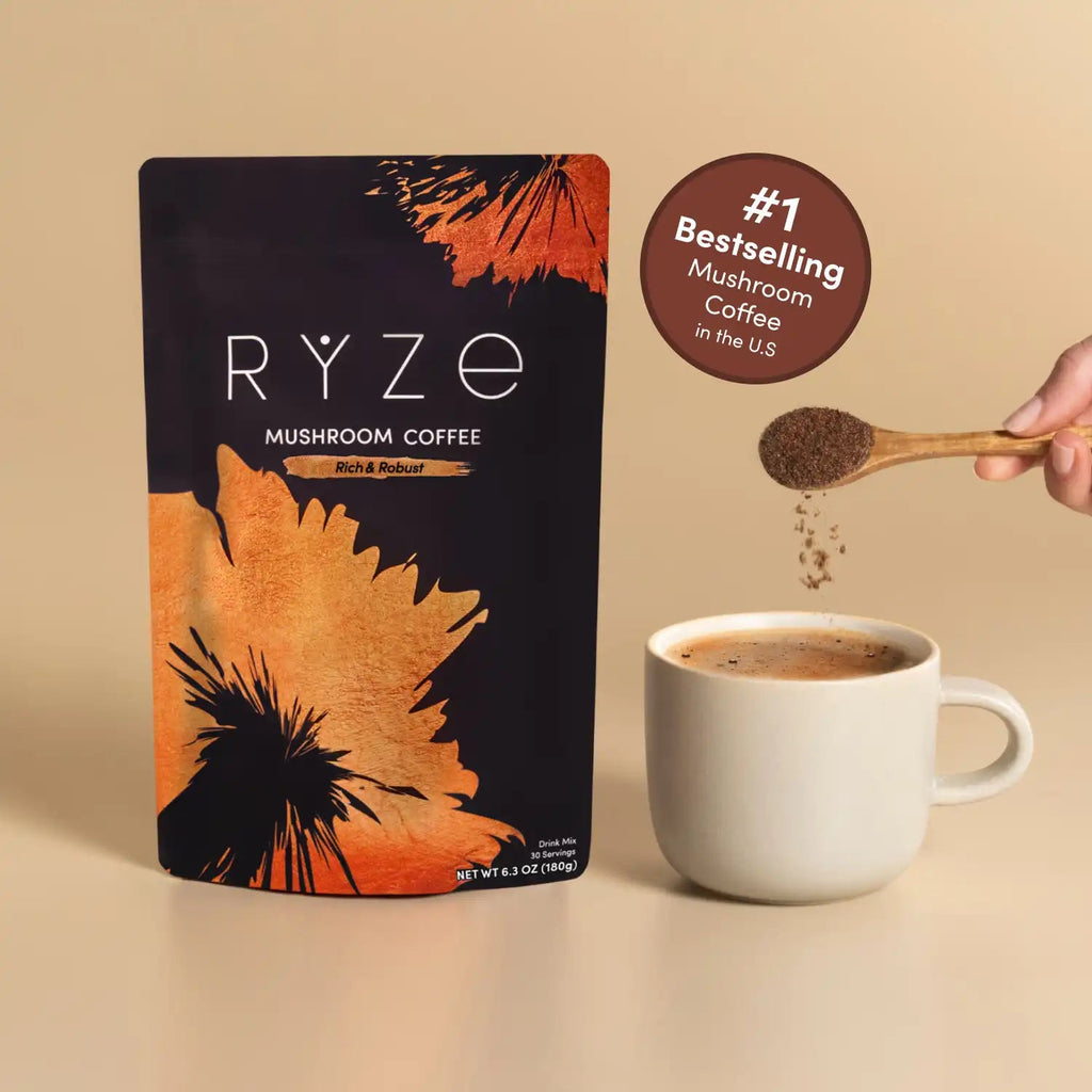 RYZE 30-Serving Dark Roast Mushroom Coffee