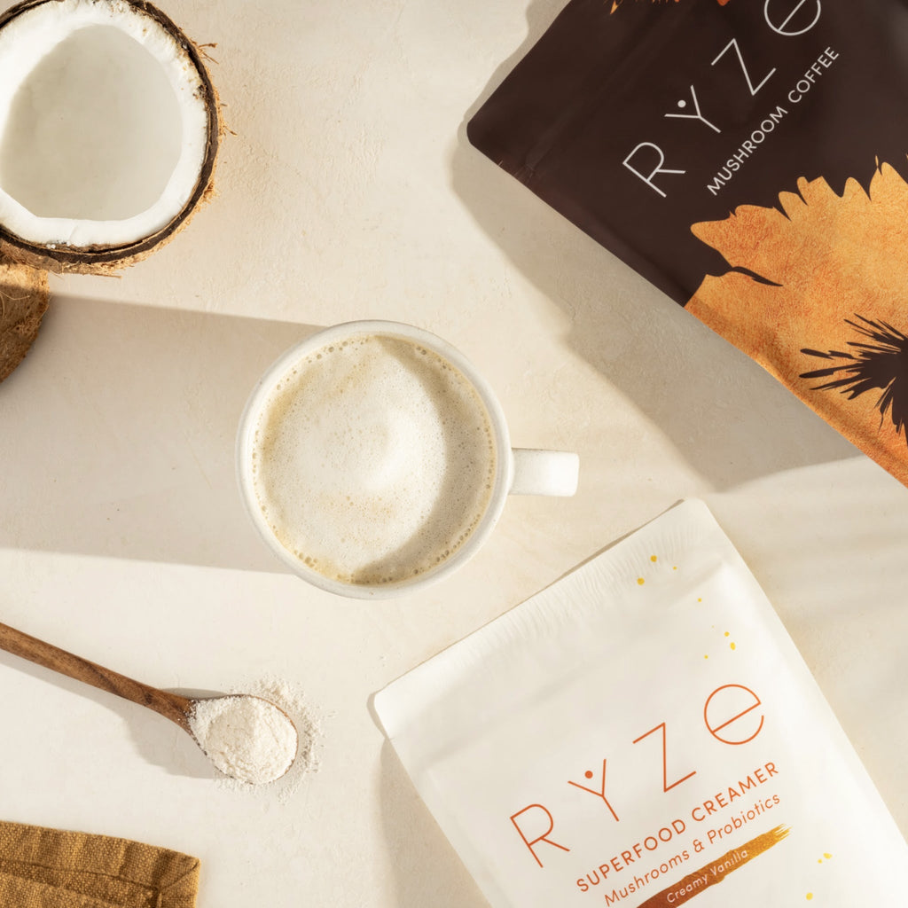 RYZE Superfood Creamer for Daily Coffee (30 Servings)