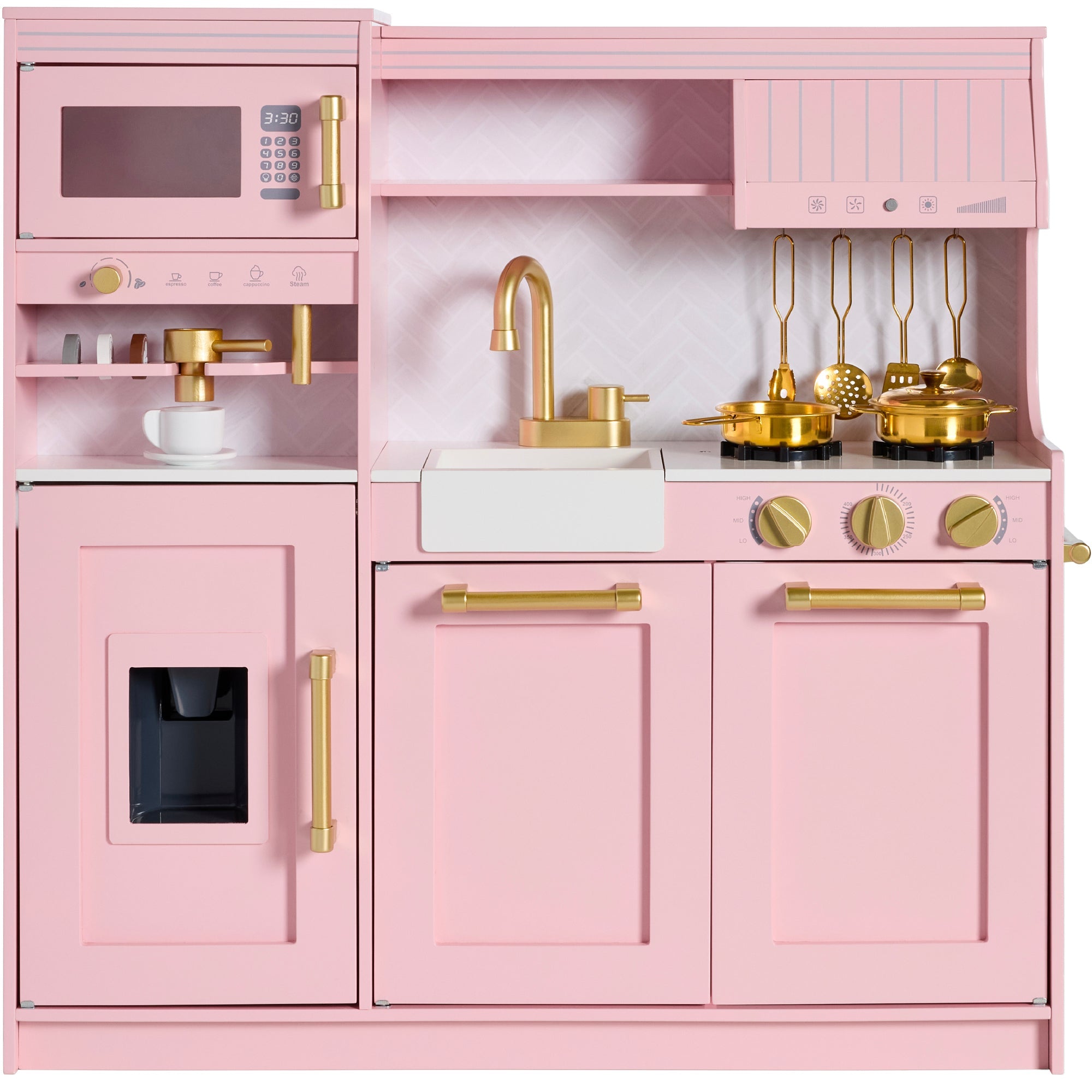 Pretend Play Kitchen with Espresso Machine