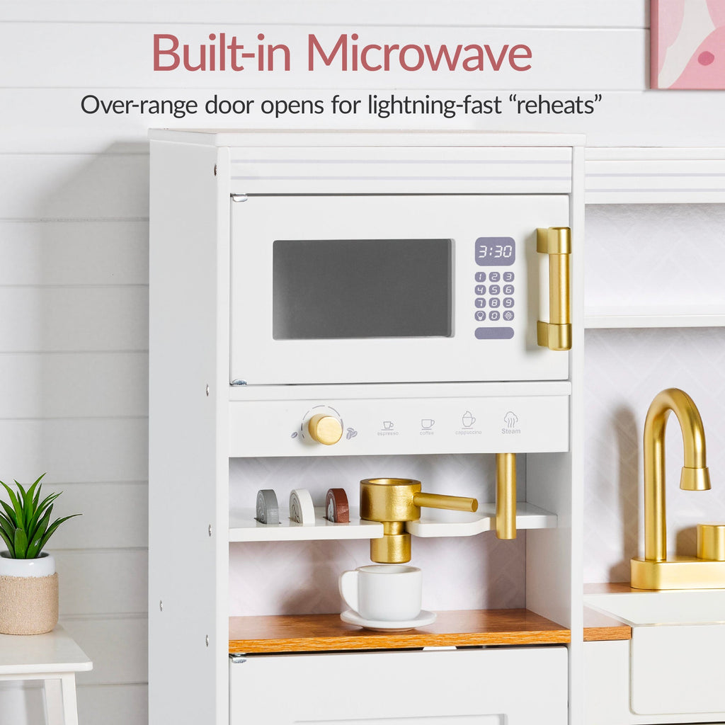 Pretend Play Kitchen with Espresso Machine