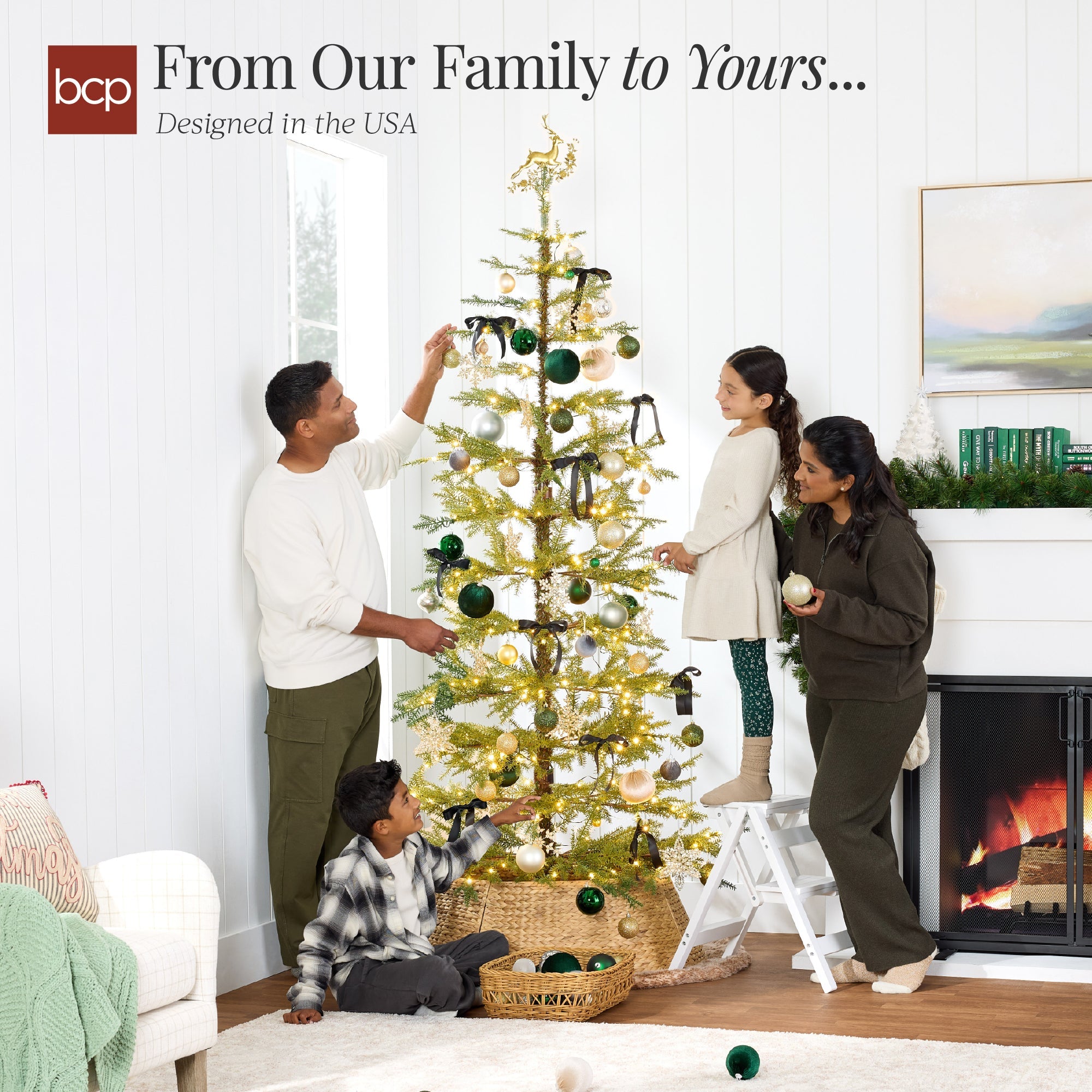 Pre-Lit Sparse Christmas Tree w/ 2-in-1 LED Lights Cordless Connection