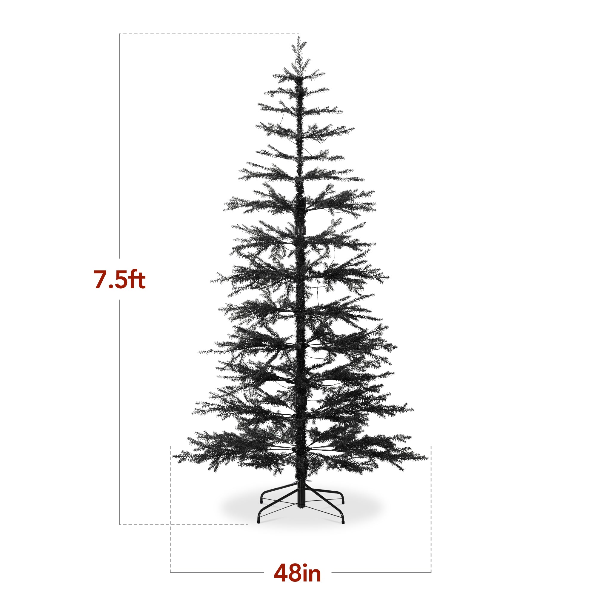Pre-Lit Sparse Christmas Tree w/ 2-in-1 LED Lights Cordless Connection