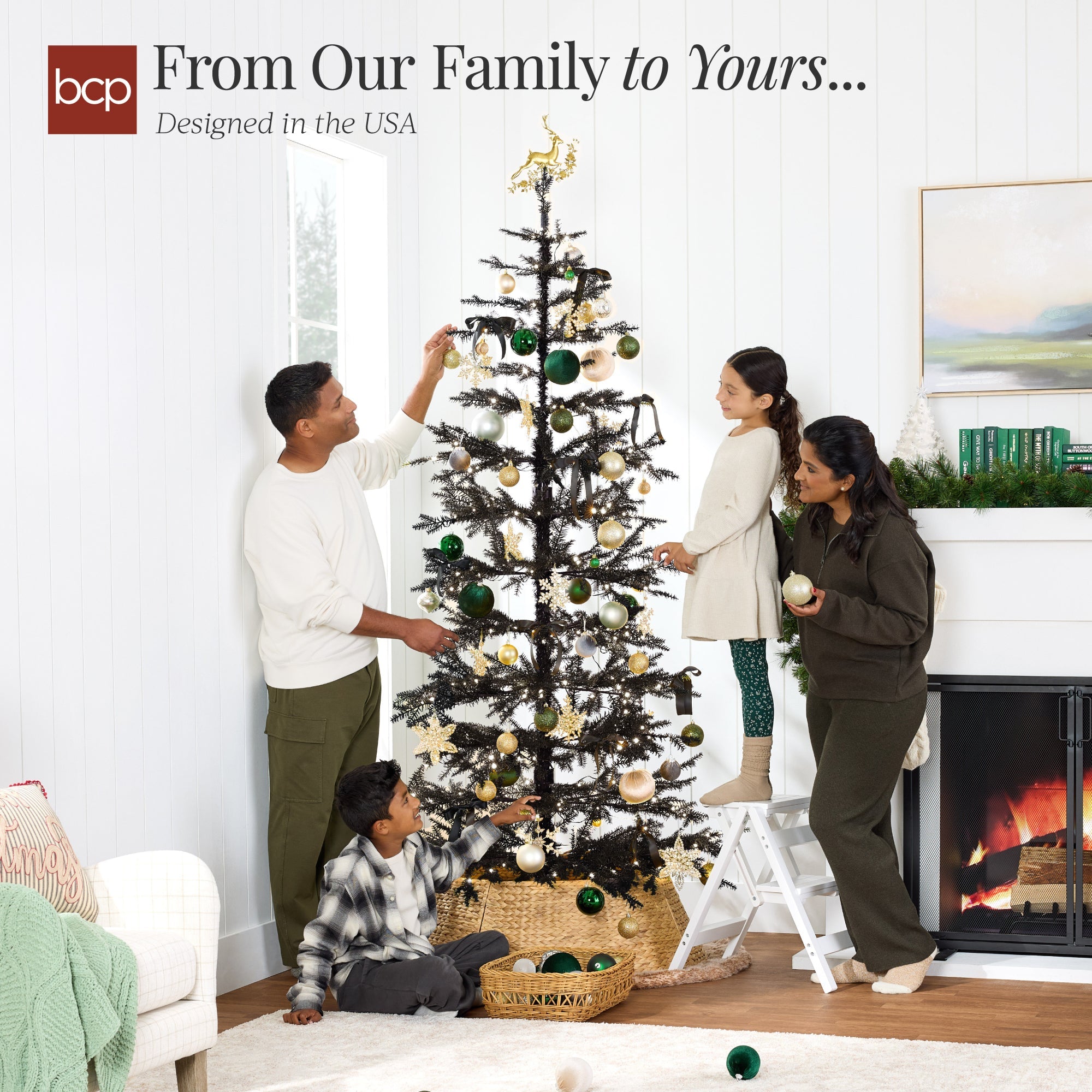 Pre-Lit Sparse Christmas Tree w/ 2-in-1 LED Lights Cordless Connection