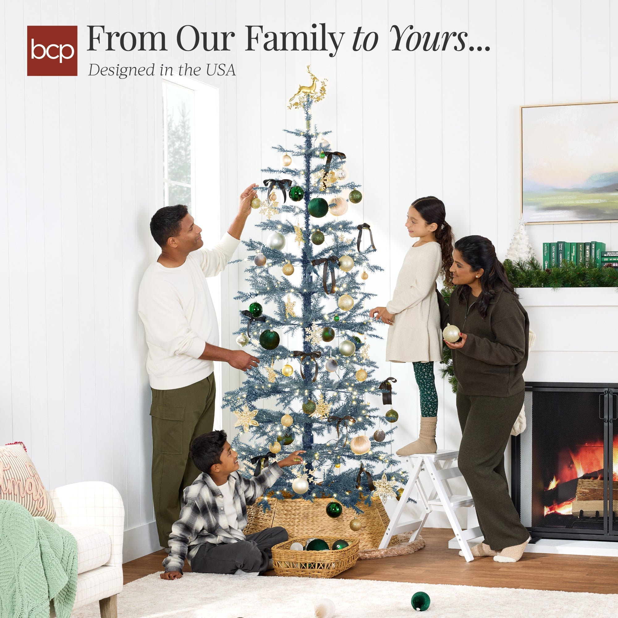 Pre-Lit Sparse Christmas Tree w/ 2-in-1 LED Lights Cordless Connection
